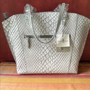 Silver Tote Bag